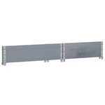 vidaXL Jardinière gris 80x60 cm bois massif de pin