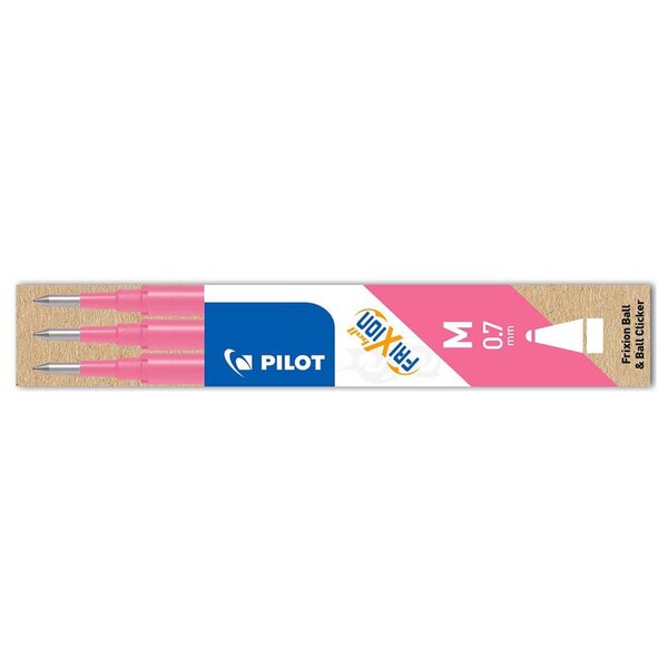 Set de 3 Recharges friXion Ball (BLS-FR7) Rose x 12 PILOT