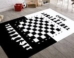 Tapis enfant Echec 100 x 150 cm - Noir