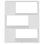 vidaXL Bibliothèque/Séparateur de pièce Blanc 80x24x94 cm Aggloméré