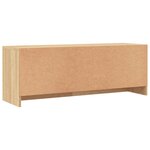 vidaXL Meuble TV chêne sonoma 102x30x37 5 cm bois d'ingénierie