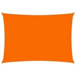 vidaXL Voile de parasol Tissu Oxford rectangulaire 2 5x4 5 m Orange