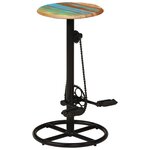 vidaXL Tabourets de bar lot de 2 bois massif de récupération