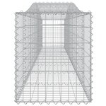 vidaXL Paniers à gabions arqués 25 Pièces 400x50x60/80 cm Fer galvanisé