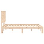 vidaXL Cadre de lit avec tête de lit 120x200 cm bois massif
