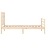 vidaXL Cadre de lit et tête de lit 100x200 cm bois massif