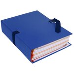 Chemise Dos Extensible Papier 24x32cm - Filmée Par 5 - Bleu Foncé - X 25 - Exacompta
