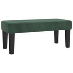 vidaXL Sommier à lattes de lit avec matelas Vert foncé 90x200 cm