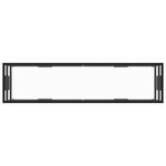 Vidaxl meuble tv noir avec verre trempé 160x40x40 cm