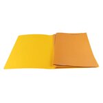 Chemise A Dos Rainé Carte Lustrée 400gm2 - 24x32cm - Jaune - X 50 - Exacompta
