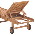 vidaXL Chaises longues lot de 2 Bois de teck solide