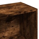 vidaXL Bibliothèque chêne fumé 57x28 5x107 5 cm bois d'ingénierie