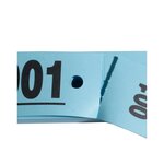 Carnet de 50 tickets vestiaire bleus - lot de 20 - exacompta