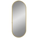 vidaXL Miroir mural Doré 60x25 cm Ovale