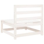 vidaXL Canapés de jardin sans accoudoirs 2 Pièces blanc bois pin massif