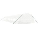 vidaXL Serre avec cadre en acier blanc 132 m² 22x6x2 85 m