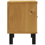 vidaXL Table de chevet FLAM 49x35x50 cm bois de pin massif