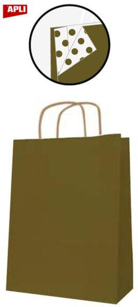Paq 50 Sacs 18 X 8 X 21 Kraft Or