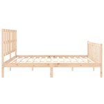 vidaXL Cadre de lit sans matelas bois de pin massif