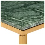 vidaXL Table basse Vert 60x60x35 cm Pierre véritable et texture marbre