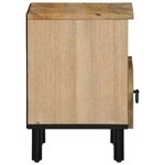 vidaXL Table de chevet 40x33x46 cm Bois de manguier solide
