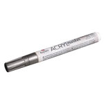 Crayon - feutre acrylique  argent  Pointe ronde 2 - 4mm  avec soupape