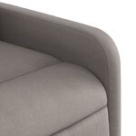 vidaXL Fauteuil inclinable Taupe Tissu