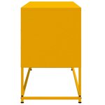 vidaXL Meuble TV jaune moutarde 100 5x39x60 5 cm acier
