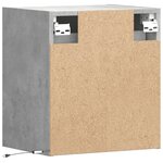 vidaXL Meubles TV muraux et lumières LED 2 Pièces gris béton 41x31x45 cm