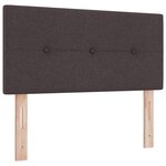 Tête de lit vidaXL capitonnée marron foncé 90 cm en tissu