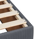 vidaXL Cadre de lit sans matelas gris foncé 200x200 cm velours