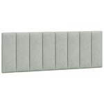 vidaXL Lit avec matelas gris clair 140x190 cm velours