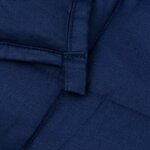 vidaXL Couverture lestée Bleu 220x230 cm 15 kg Tissu