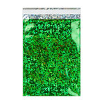 Lot de 100 sachet alu holographique vert 162x114 mm (c6)