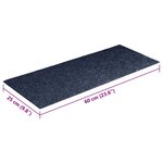 vidaXL Tapis d'escalier autocollants Rectangulaire 15 Pièces 60x25 cm