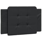 vidaXL Cadre de lit avec lumière LED noir 90x190 cm similicuir