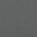 vidaXL Coussin de tête de lit gris foncé 90 cm tissu