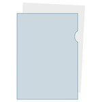 Sachet 100 Pochettes Polypropylène Grainé 12/100e - A4 - Bleu - X 10 - Exacompta