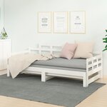 vidaXL Lit coulissant sans matelas blanc 2x(90x190) cm