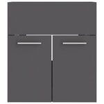 vidaXL Armoire d'évier Gris 41x38 5x46 cm Bois d’ingénierie