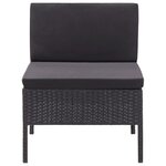 Salon de jardin meuble d'extérieur ensemble de mobilier 3 pièces avec coussins résine tressée noir 02_0016007