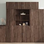 vidaXL Armoire de rangement chêne brun 80x42 5x225cm bois d'ingénierie