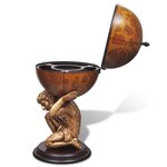 vidaXL Bar sous forme de globe Atlas 42 x 42 x 85 cm