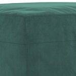 vidaXL Ensemble de canapés 4 Pièces avec coussins Vert foncé Velours