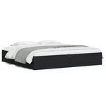 vidaXL Cadre de lit avec tiroirs sans matelas noir 200x200 cm