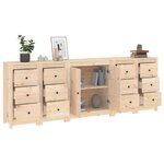 vidaXL Buffet 230x35x80 cm Bois massif de pin