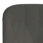 vidaXL Chaise de relaxation avec repose-pied Gris foncé Velours