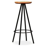 vidaXL Ensemble de bar 5 Pièces Bois de récupération massif