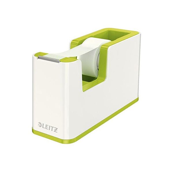 Dévidoir wow dual avec 1 ruban adhésif 19 mm x33 m vert brillant leitz
