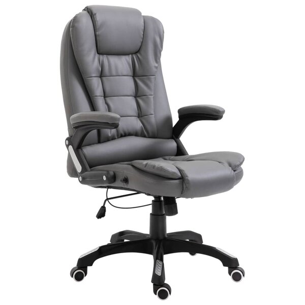 Chaise fauteuil siège de bureau informatique étude anthracite similicuir anthracite 02_0023982